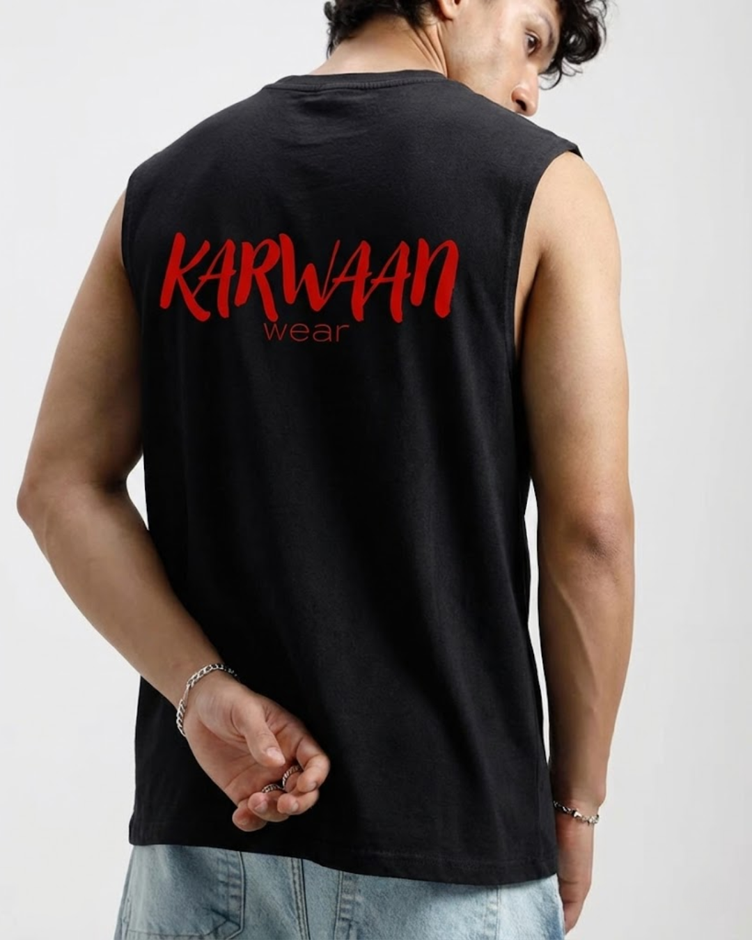 Sleeveless Washed T-shirt