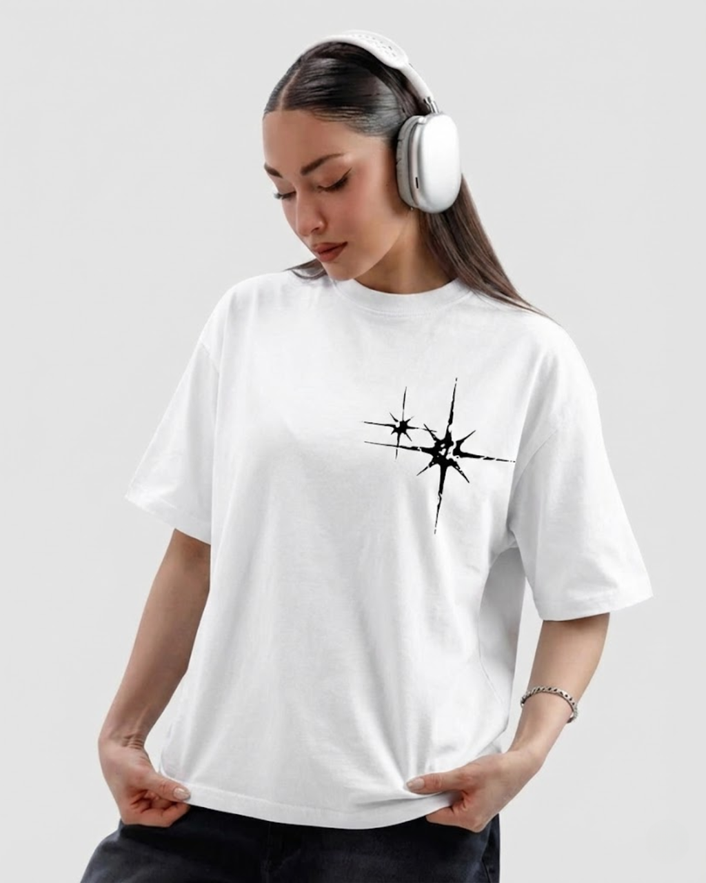 Star Quote Oversized Tee