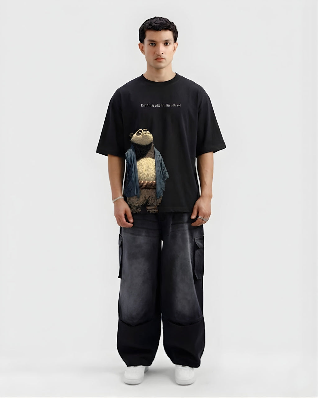 Everything Is Going To Be Fine Graphic Tee - Oversized Drop Shoulder T-Shirt