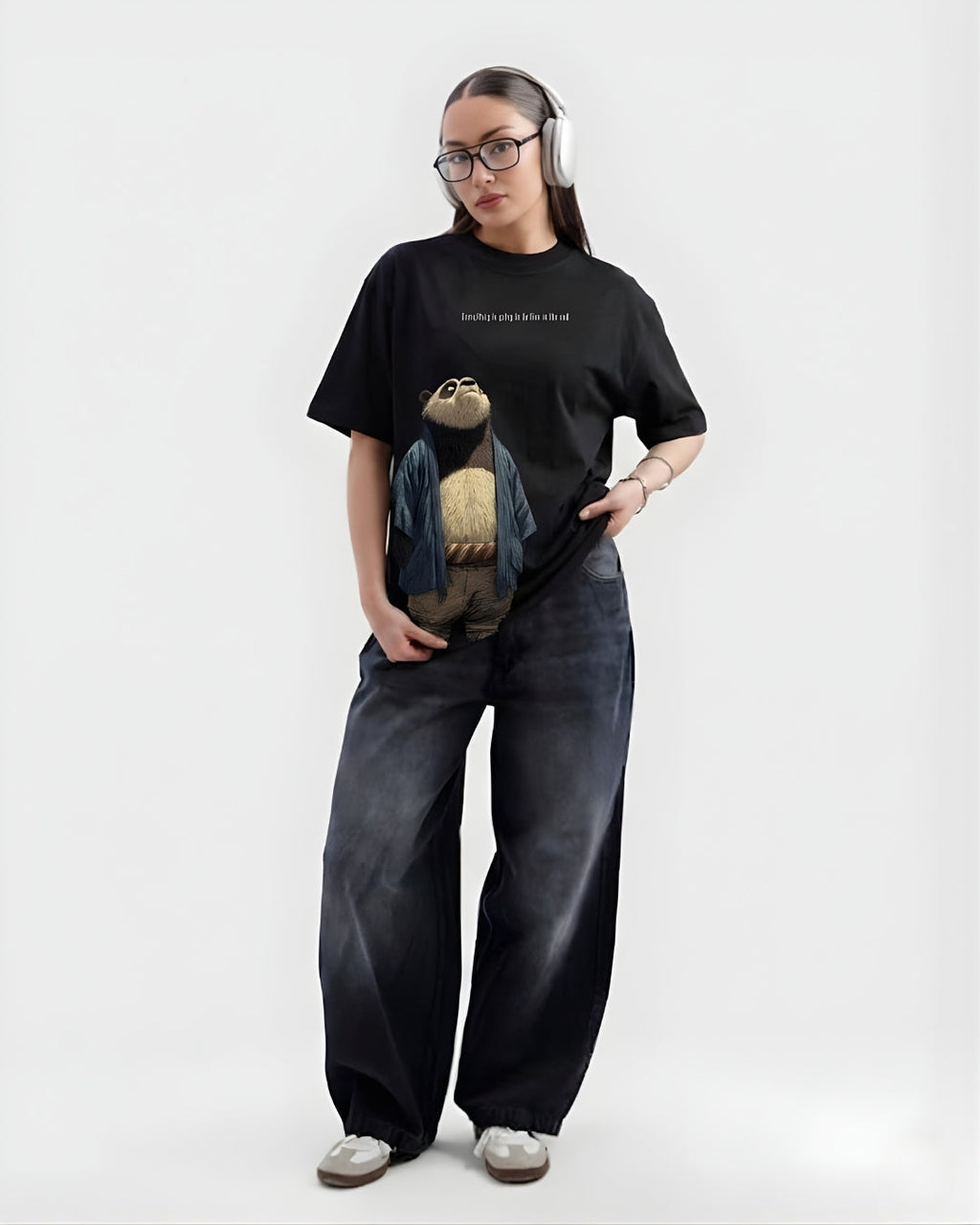 Everything Is Going To Be Fine Graphic Tee - Oversized Drop Shoulder T-Shirt