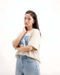 Talon Blue Graphic Oversized Tee