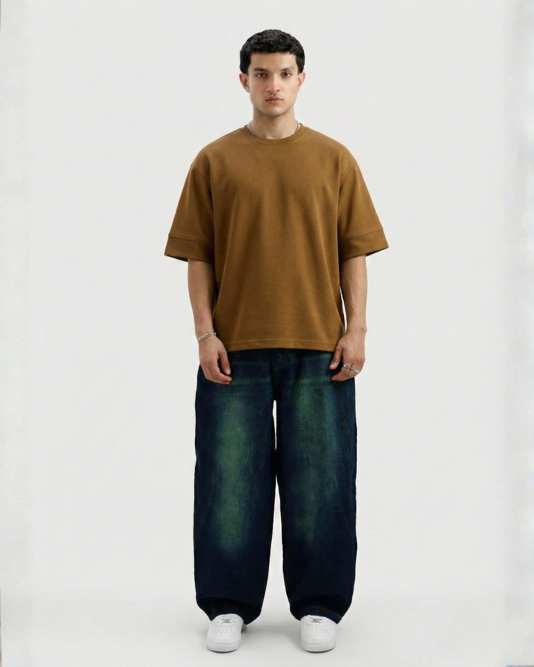 Drop Shoulder Tee - Mustard