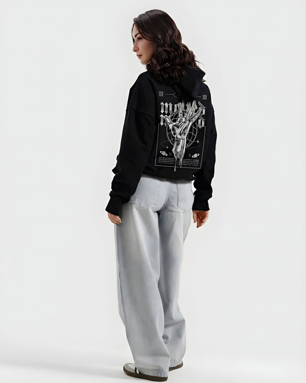 GALACTIC CHROME HAND Hoodie – BlacK