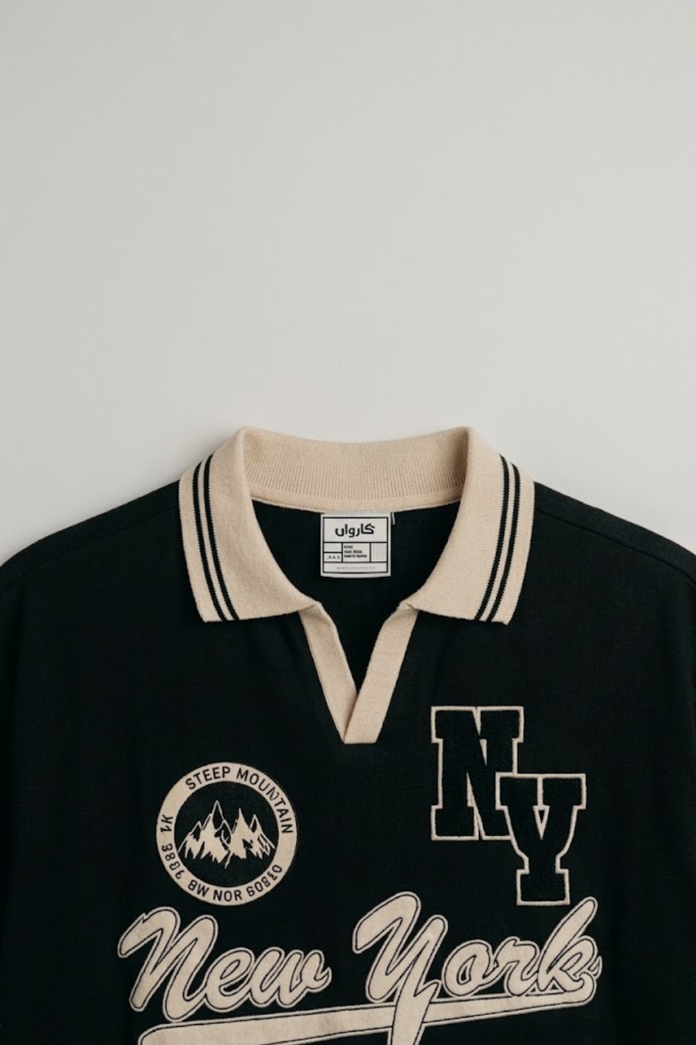 New York Polo Shirt - Vintage Athletic Collar Tee