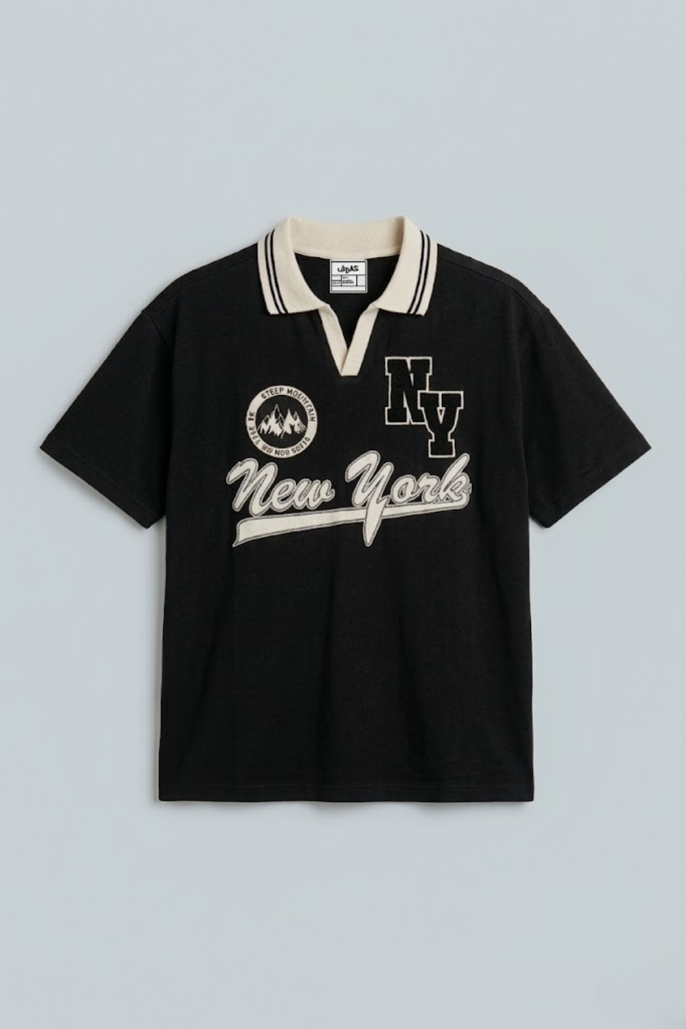 New York Polo Shirt - Vintage Athletic Collar Tee