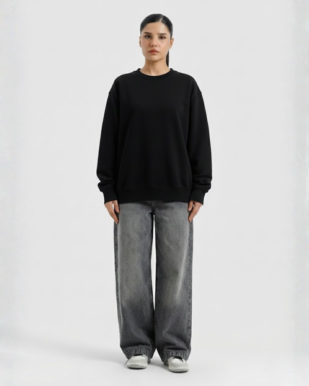 METALLIC SPIDER Sweatshirt - Black