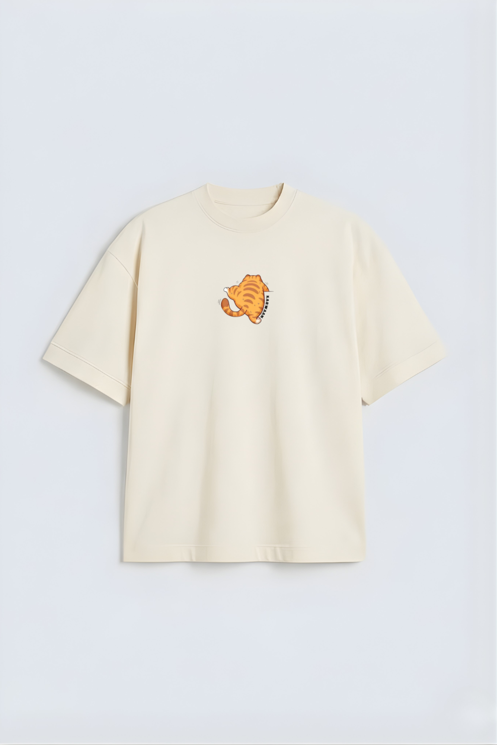 Cute Cartoon Kitty Oversized Tee