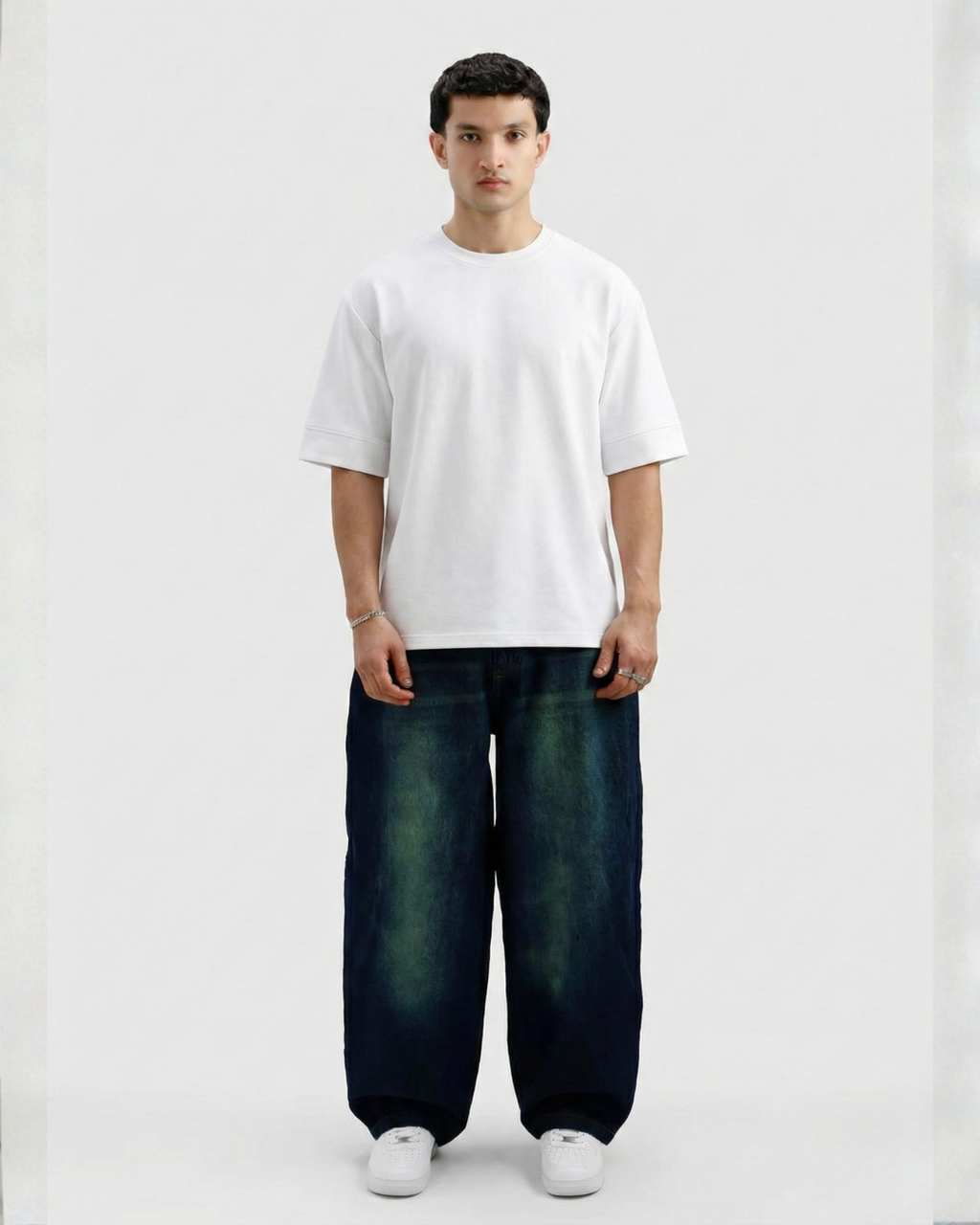 Drop Shoulder Tee - White