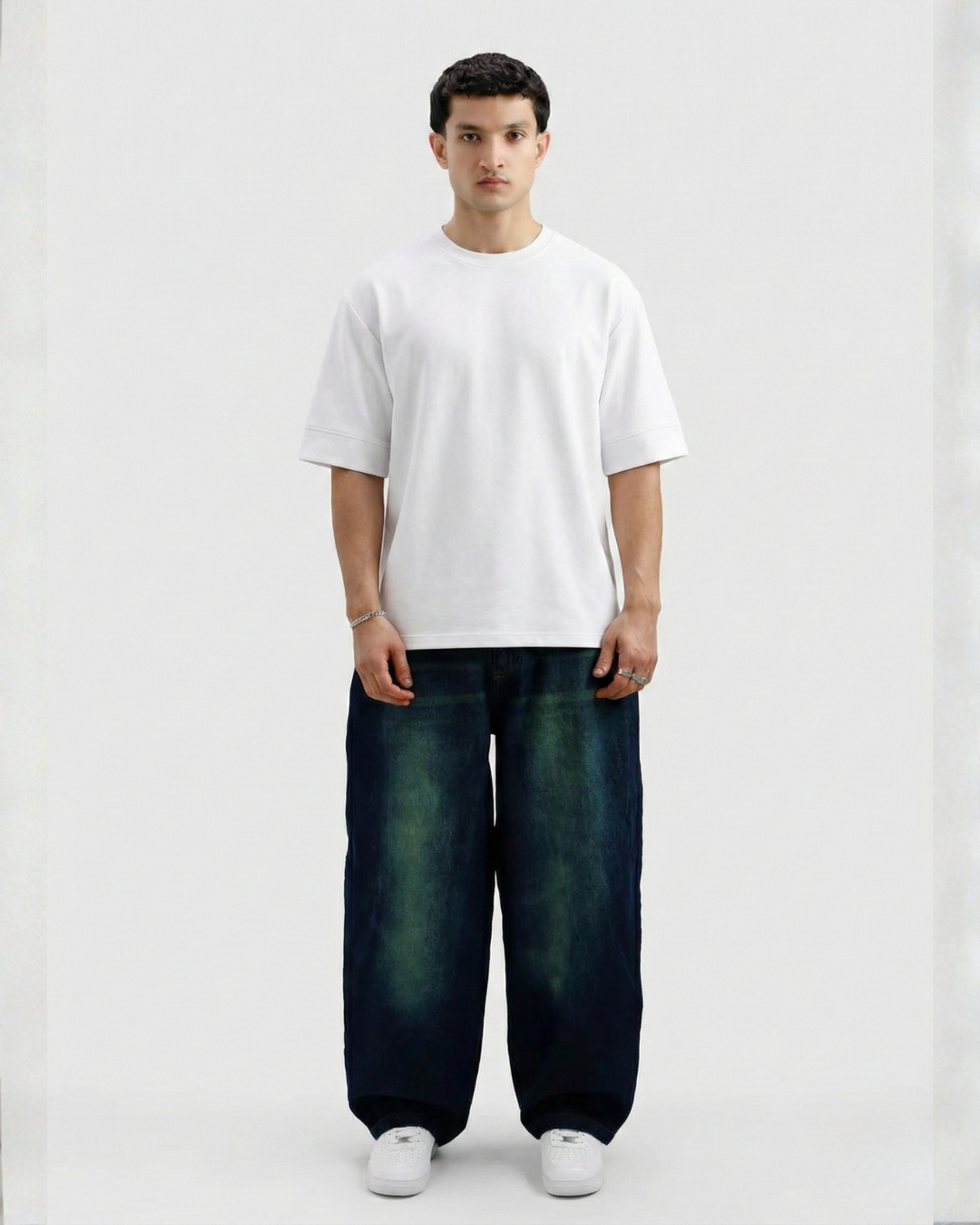 Drop Shoulder Tee - White