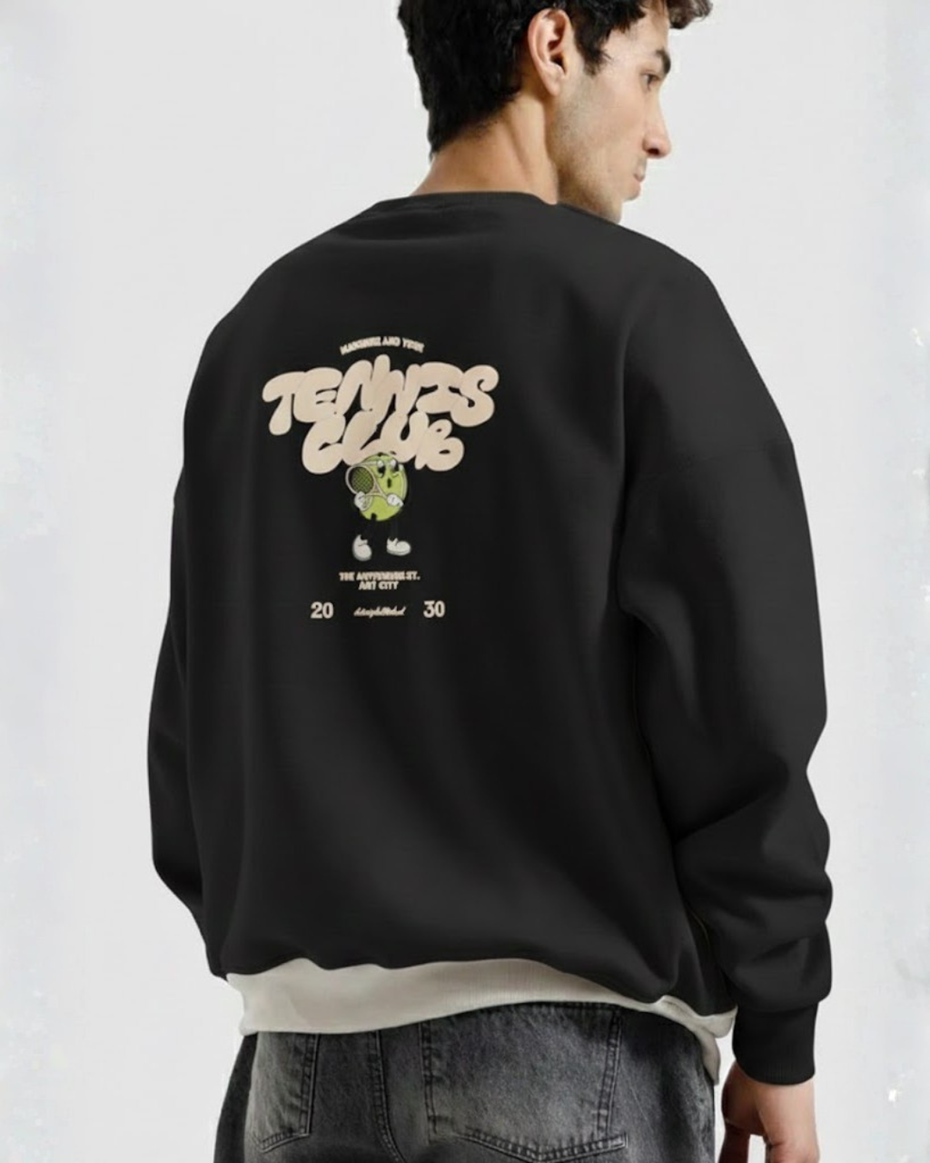 TENNIS CLUB Sweatshirt – Black