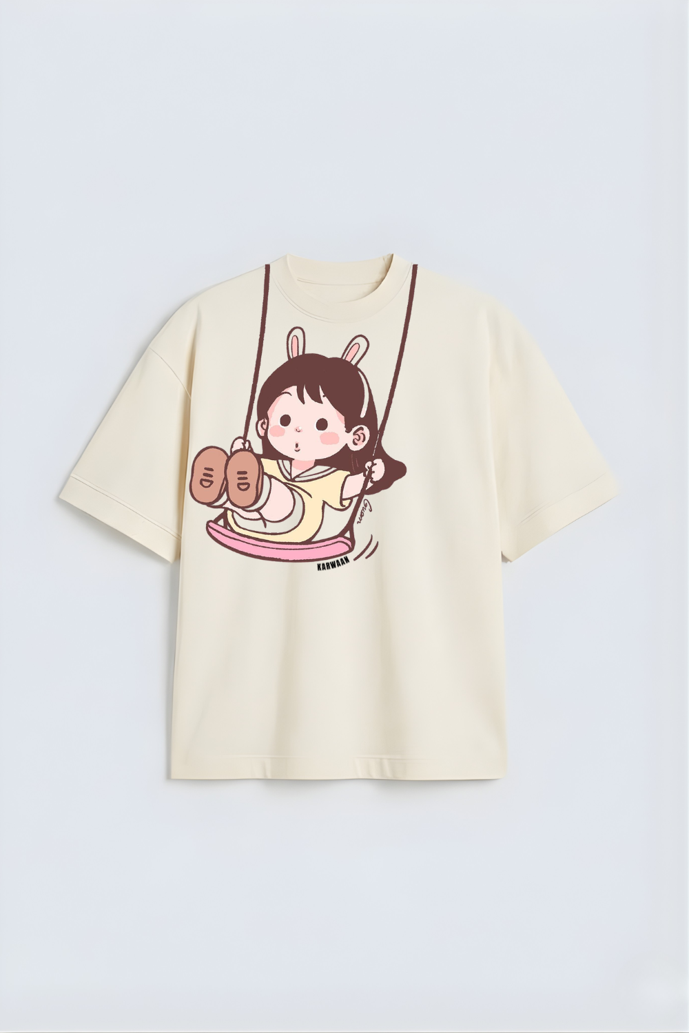 Cute Kawaii Bunny Ears Oversized Tee