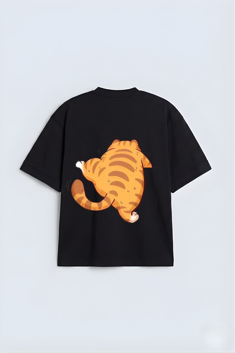 Cute Cartoon Kitty Oversized Tee