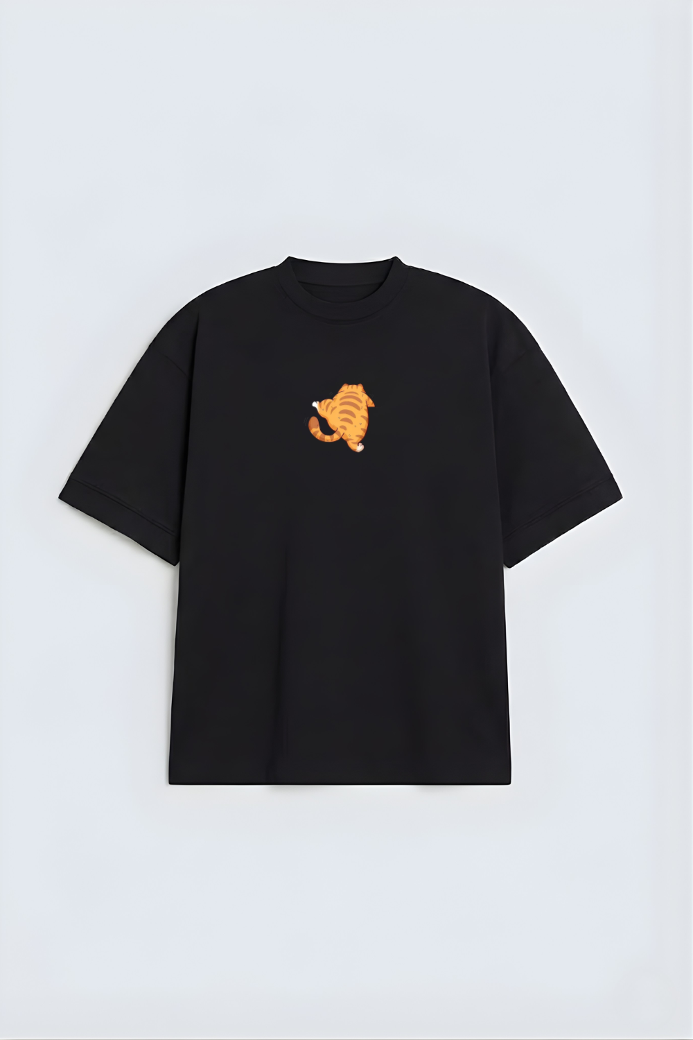 Cute Cartoon Kitty Oversized Tee