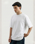 Drop Shoulder Tee - White