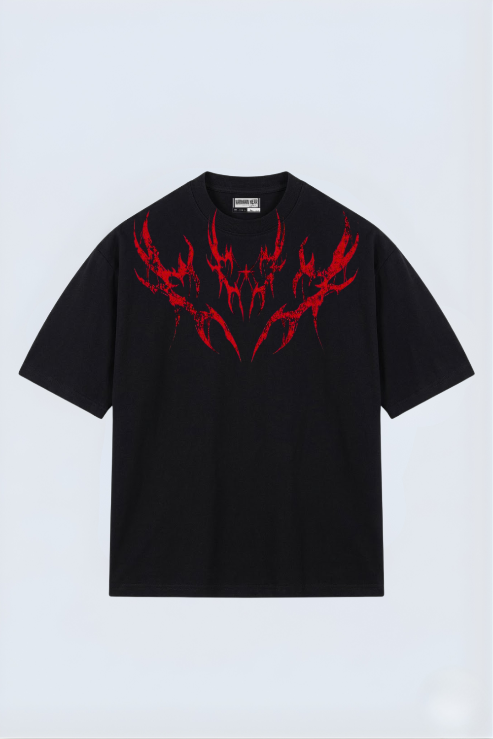 Gothic Thorn Graphic Oversized Tee