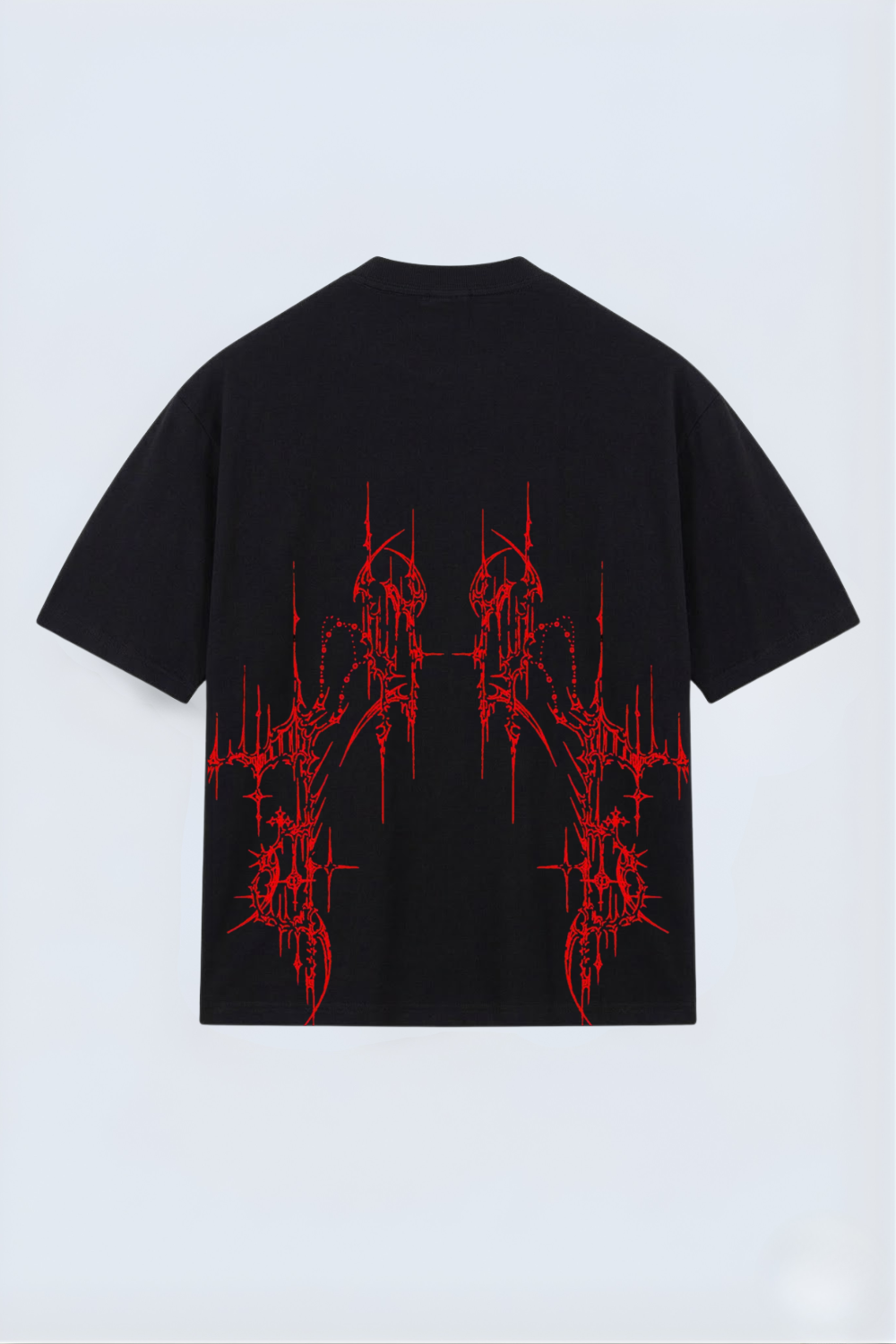 Gothic Thorn Graphic Oversized Tee