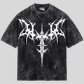 Dark Metal Acid Wash Oversized Tee