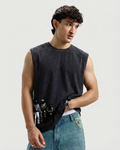 Sleeveless Washed T-shirt