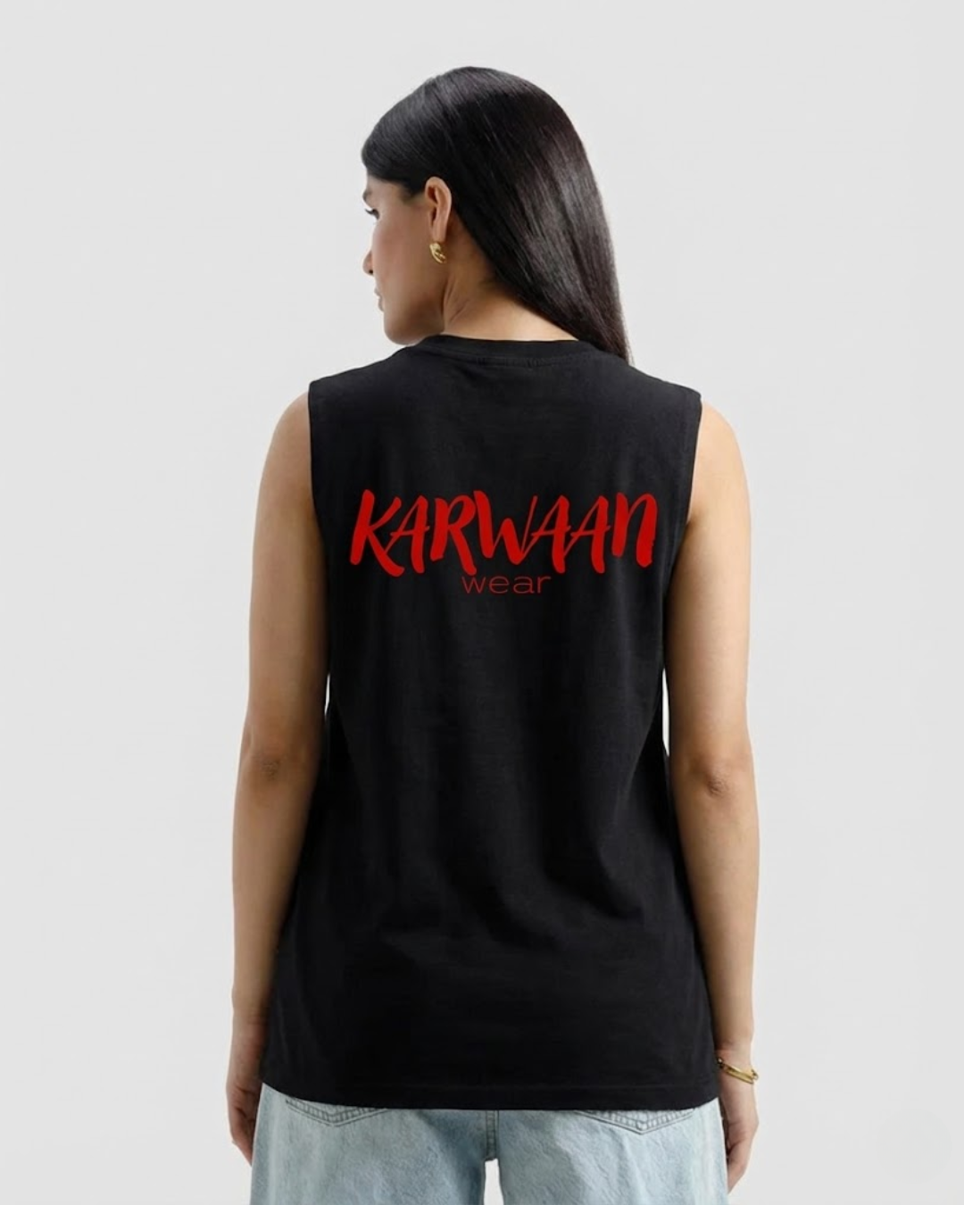 Sleeveless Washed T-shirt