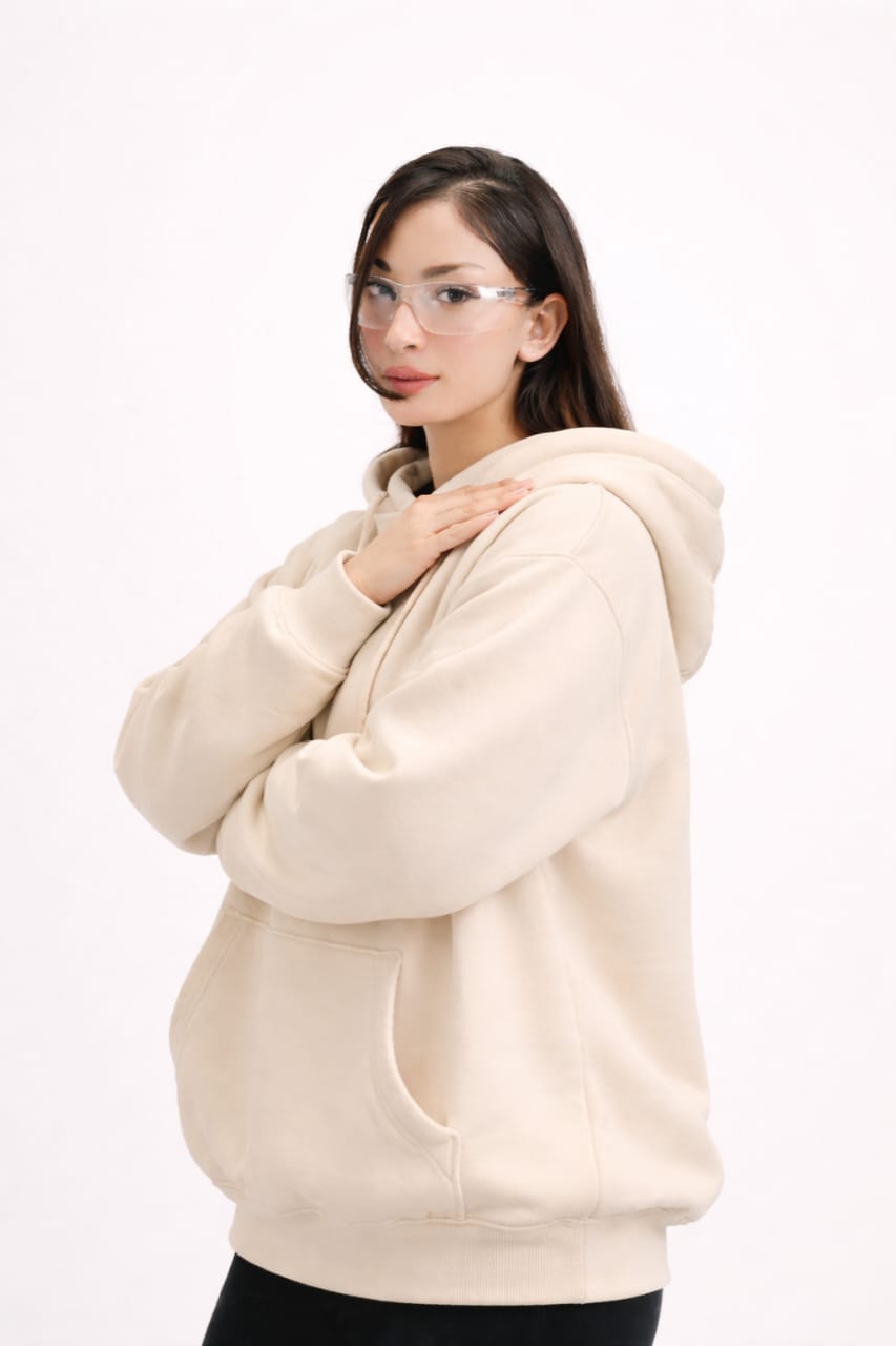 Beige Essential Hoodie