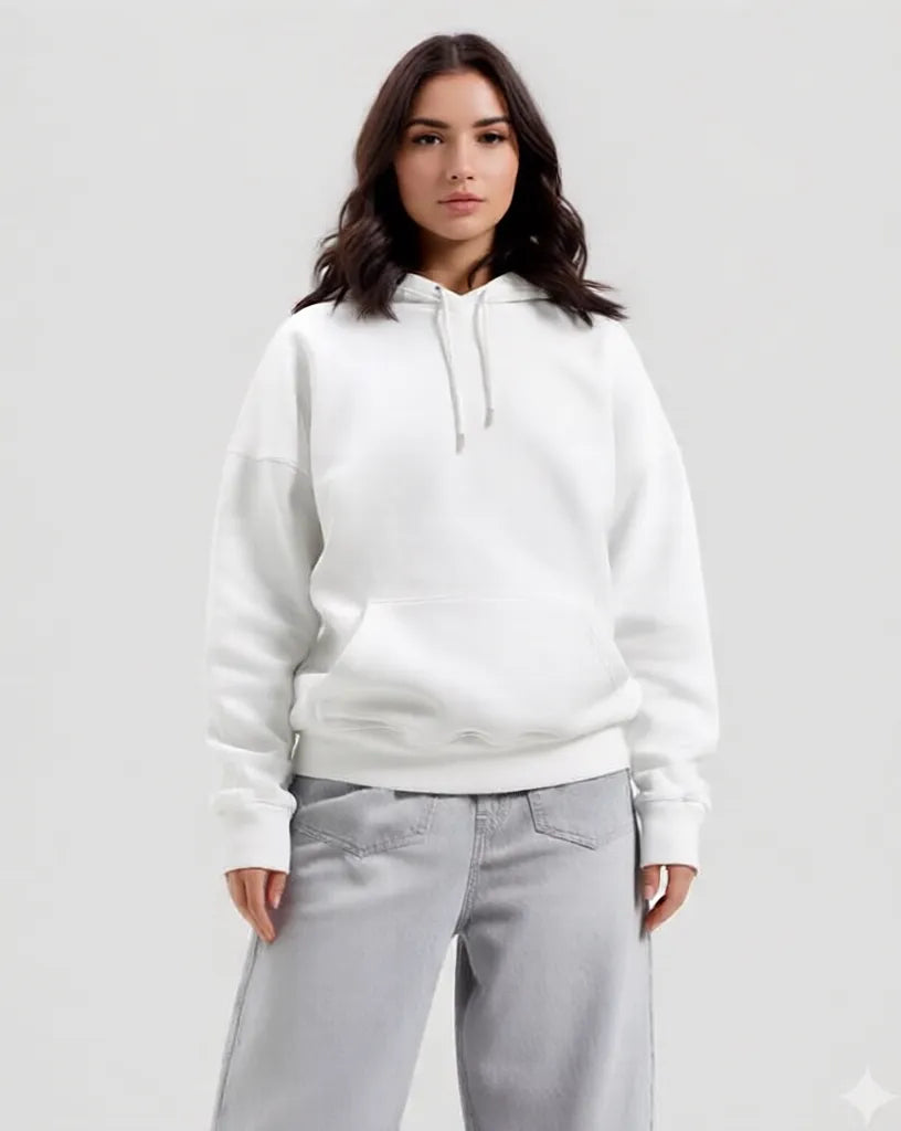 Urdu Calligraphy Hoodie - Beige (Blue Text)