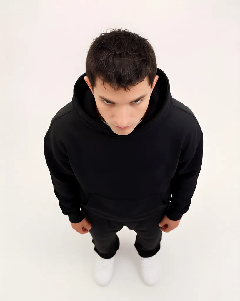 Black Essential Hoodie
