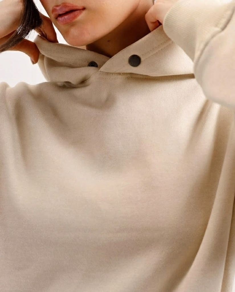 Beige Essential Hoodie